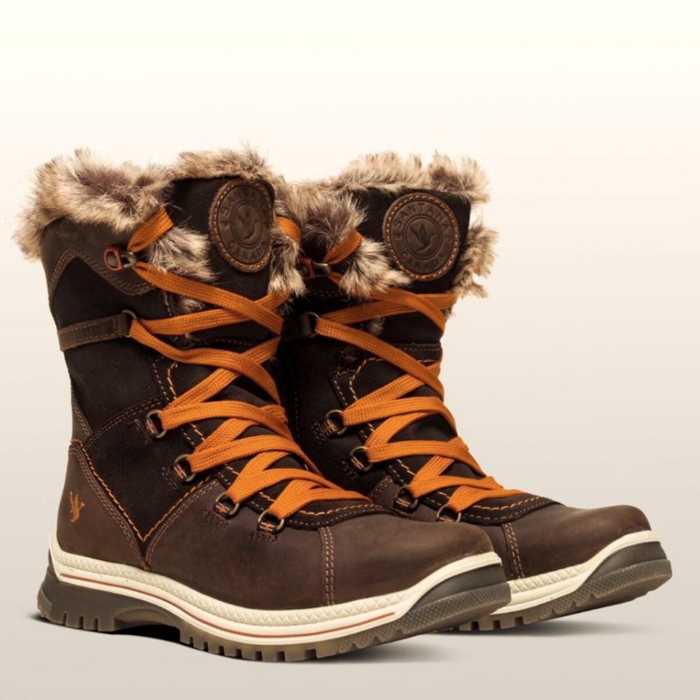 Women's Santana Canada Maleo Boots Size 6 Brown